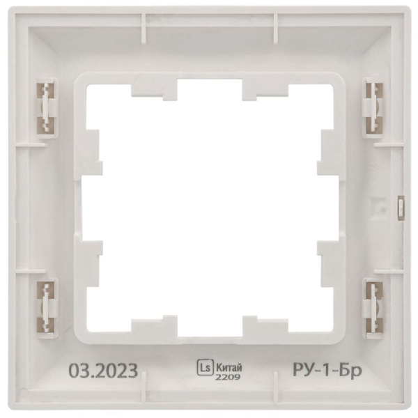 Рамка 1-м BRITE РУ-1-Бр бел./бел. IEK BR-M12-12-K01
