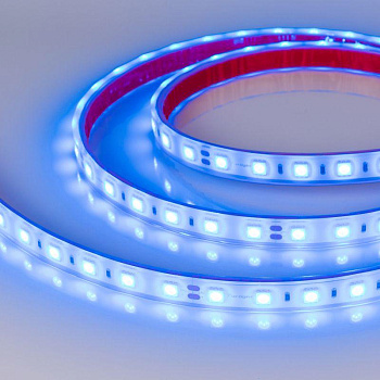 Лента светодиодная RTW-PFS-B60-13mm 24V Blue 14.4Вт/м IP68 5060 герметичная (уп.5м) Arlight 036171