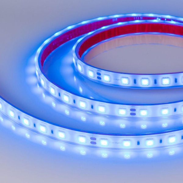 Лента светодиодная RTW-PFS-B60-13mm 24V Blue 14.4Вт/м IP68 5060 герметичная (уп.5м) Arlight 036171