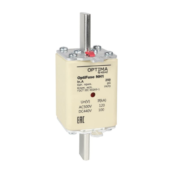 Вставка плавкая OptiFuse NH1-100-gG-УХЛ3 КЭАЗ 374942