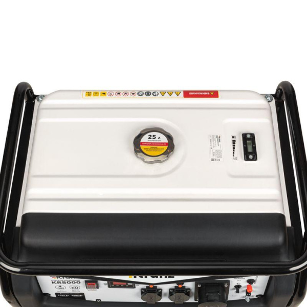 Генератор бензиновый KR8000 8кВт 230В 25л ручной старт KRANZ KR-16-1137