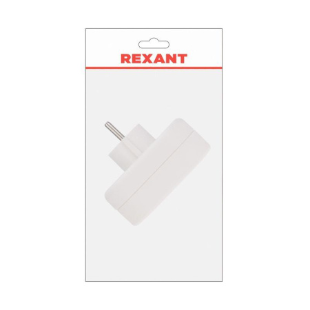 Разветвитель 2-м с заземл. 16А IP20 бел. Rexant 11-1075