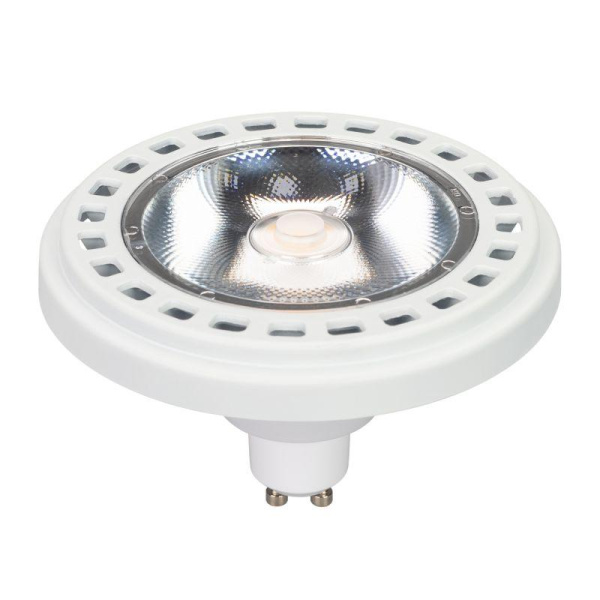 Лампа светодиодная AR111-UNIT-GU10-15W-DIM Day4000 WH 24 deg 15Вт 4000К нейтр. бел. GU10 1100лм 230В метал. Arlight 025628
