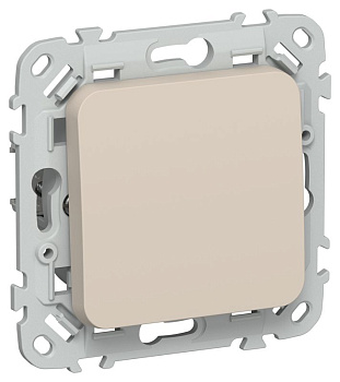 Выключатель 1-кл. СП FLITE ВС11-1-0-ФлЛ 10А механизм льняной IEK FI-V10-0-10-1-K88