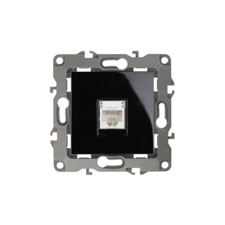 Розетка компьютерная Эра12 12-3107-06 RJ45 черн. Эра Б0014728
