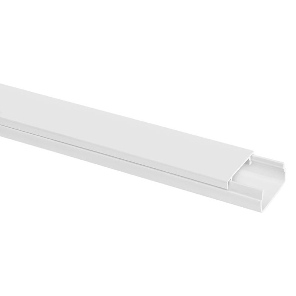 Кабель-канал 20х10 L2000 пластик бел. TOKOV ELECTRIC TKE-KK-20-10-2000-WH