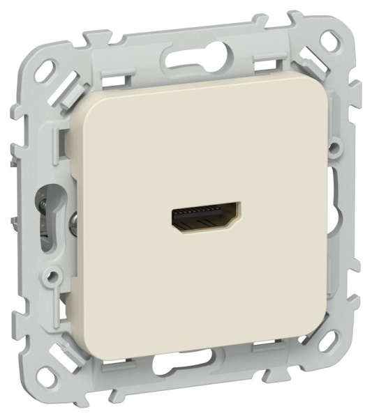 Розетка HDMI СП FLITE РШДМА-ФлСл механизм сливочный IEK FI-H10-K86