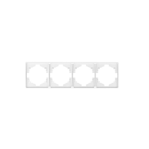 Рамка 4-м ROUND MIELE перламутр Kranz KR-78-0754-1