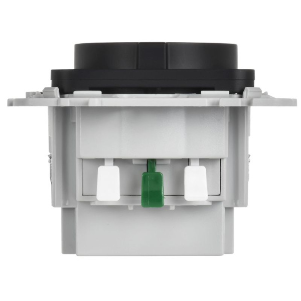 Розетка 1-м СП FLITE РСЮшс11-1-ФлЧ 16А с USB A+C 20Вт с заземл. с защ. шторками безвинтовое крепление механизм черн. IEK FI-R14-16-1-U22-020-K02