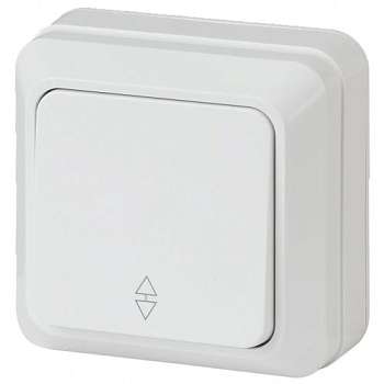 Переключатель 1-кл. ОП Quadro 10А IP20 2-103-01 250В бел. Intro Б0053749