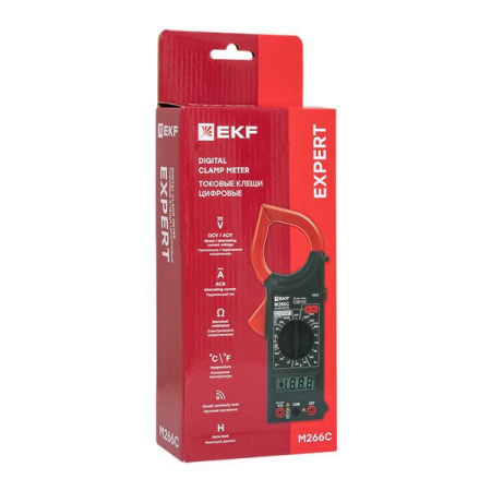 Клещи токовые цифровые M266C Expert EKF In-180702-pc266C