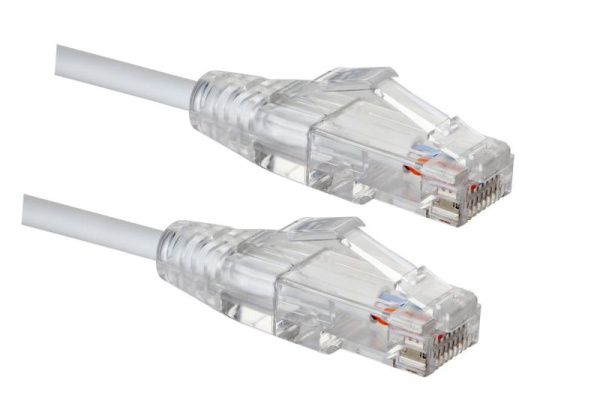 Патч-корд U/UTP Slim Line LSZH кат.5E 7м бел. Eurolan 21S-U5-07WT