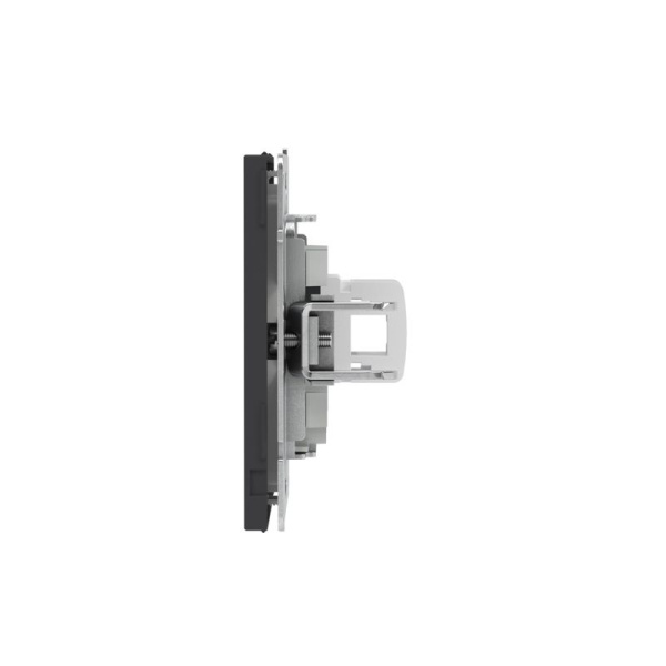 Розетка компьютерная 1-м KANT RJ45 кат.6A без шторки черн. уголь DKC 7012673