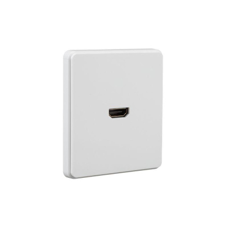 Розетка СП ROUND HDMI IP20 перламутр Kranz KR-78-0730-1