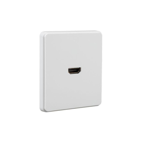Розетка СП ROUND HDMI IP20 перламутр Kranz KR-78-0730-1
