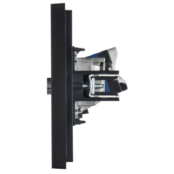 Розетка 2-м TV+RJ45 кат.6 FORTE&PIANO FP137M черн. IEK FP-AK20-2-M-K02