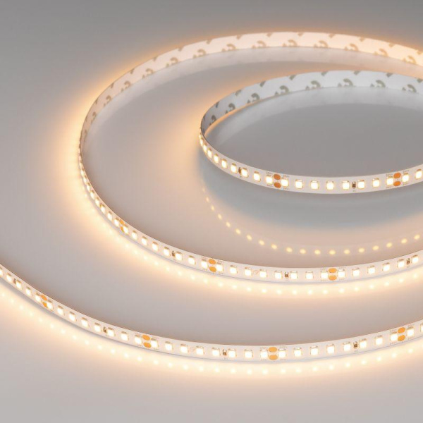 Лента светодиодная RT-A160-8mm 24V Warm 2700К 12Вт/м IP20 2835 (уп.50м) Arlight 024554(2)