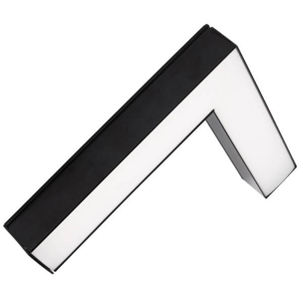 Светильник светодиодный PSO-02L 16Вт 4000К IP40 255х255х42мм BLACK ДПО/ДСО L-образ. для реечных потолков (универс. монтаж: накладной/подвесной) черн. Pro+ JazzWay 5069008