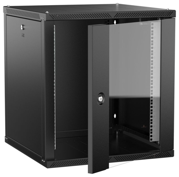 Шкаф LINEA W 2.0 12U 600х600мм дверь стеклян. черн. ITK LWR5-12U66-GF-2