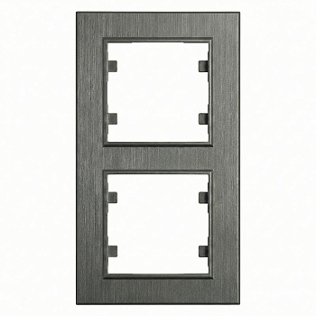 Рамка 2-м вертикальная Karea LINE дым. Makel 86050707