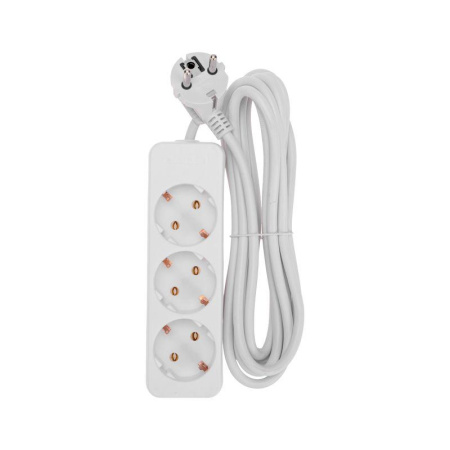 Удлинитель 3х3м с заземл. 3х0.75 бел. PROCONNECT 13-4209