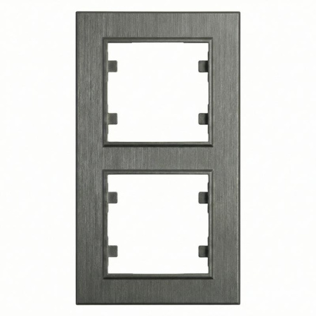 Рамка 2-м вертикальная Karea LINE дым. Makel 86050707