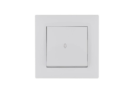 Выключатель проходной 1-клав. Karea RIZZ бел. Makel 88001005