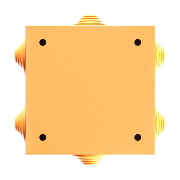 Коробка ответвительная FS 150х150х80мм 6р 450В 32А 10кв.мм нерж. контакт с каб. вводами и клеммн. IP55 сталь. DKC FSK31610