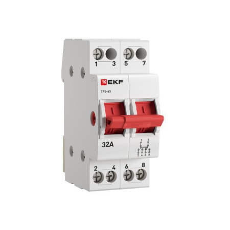 Переключатель трехпозиционный ТПС-63 2P 32А PROxima EKF TPS232