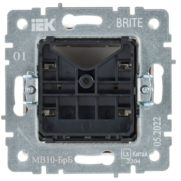 Вывод кабеля BRITE МВ10-БрБ механизм бел. IEK BR-VK10-0-K01