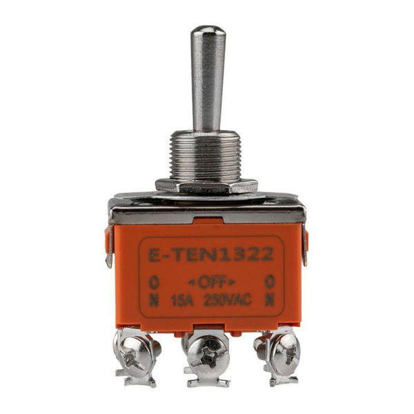 Тумблер 250В 15А (6c) ON-OFF-ON 2п (KN-203) (инд. упак.) Rexant 36-4132-1