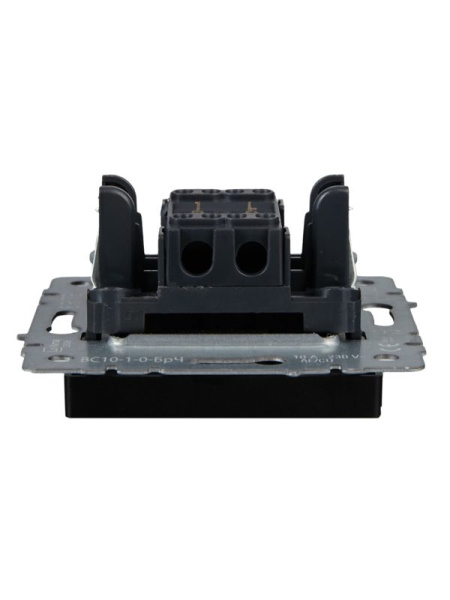 Выключатель 1-кл. СП BRITE ВС10-1-0-БрЧ 10А механизм черн. IEK BR-V10-0-10-K02