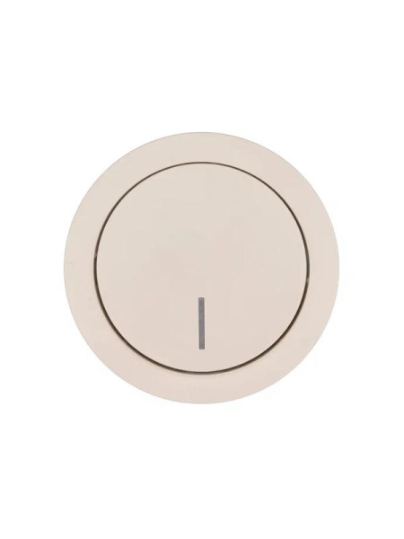 Выключатель 1-кл. СП OSEN 10А IP20 с подсветкой механизм сл. кость LEZARD 743-9088-111