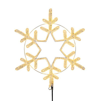 Фигура светодиодная "Снежинка большая" 55х55см 180LED тепл. бел. 22Вт 220-240В IP65 дюралайт Neon-Night 501-324