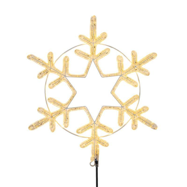 Фигура светодиодная "Снежинка большая" 55х55см 180LED тепл. бел. 22Вт 220-240В IP65 дюралайт Neon-Night 501-324