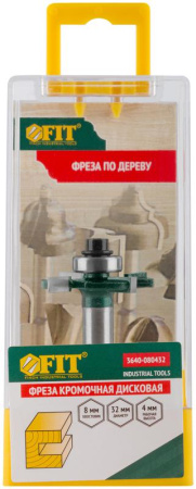 Фреза кромочная дисковая с нижним подшипником DхHхL=32х4х50мм FIT 3640-080432