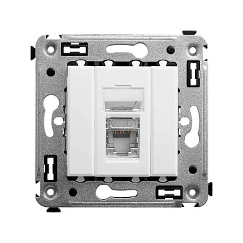 Розетка компьютерная 1-м СП Avanti "Белое облако" RJ45 кат.6 экранир. DKC 4400393