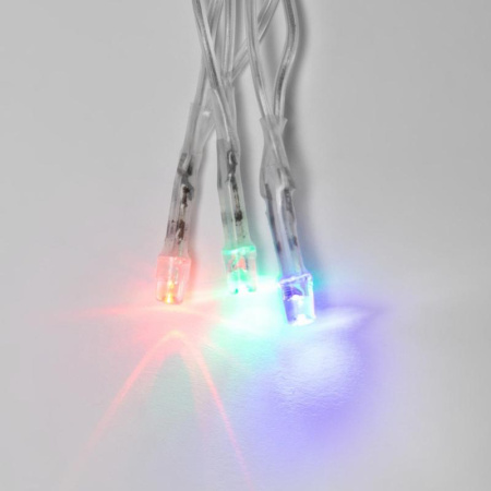 Гирлянда светодиодная "Бахрома"25м 440LED разноцвет. эффект мерцания соединяемая провод прозр. Uniel UL-00010886