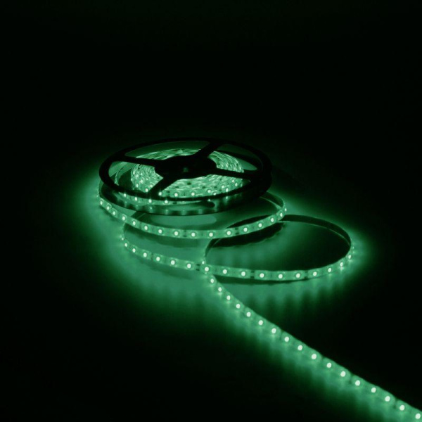 Лента светодиодная Black 2835/60-SMD 4.8Вт/м зел. IP66 210лм/м 12В (блист.5м) GAUSS 311000605