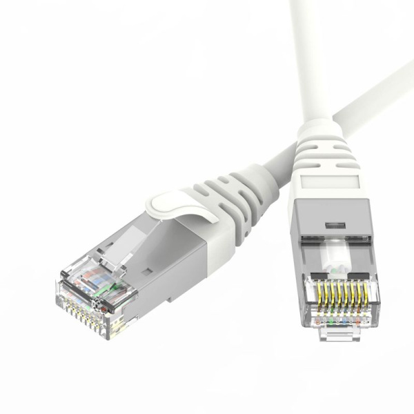 Патч-корд экранированный Ultra SLIM CAT6A S/FTP 4х2 30 AWG LSZH 2м бел. DKC RN6ASF4520WH-30