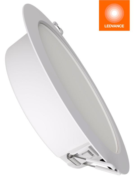 Светильник светодиодный Downlight DL MC 12Вт 3000/4000/6500К IP40 1710лм ДВО даунлайт кругл. встраив. с переключателем цветовой температуры бел. OSRAM 4607194230792