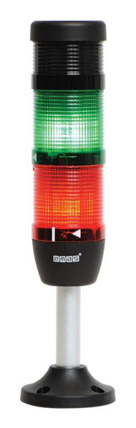 Колонна сигнальная 50мм зуммер 220В стробоскоп FLESH красн./зел. EMAS IK52F220ZM03