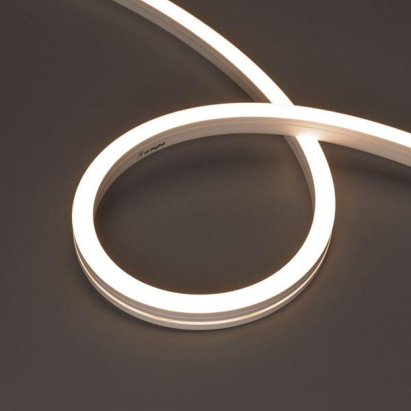 Лента светодиодная MOONLIGHT-SIDE-A140-12x17mm 24V Warm 3500К 9.6Вт/м IP67 wire x2 боков. вывод кабеля герметичная (уп.5м) Arlight 042785