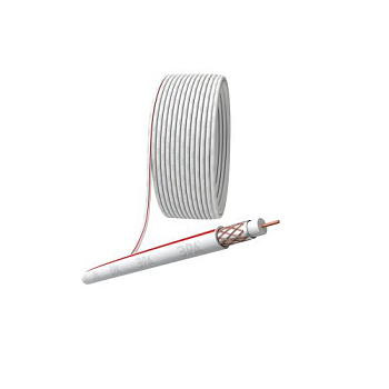 Кабель коаксиальный SAT 50м Cu/(оплетка Cu 75%) PVC 75Ом бел. (уп.10м) S-M-75-PVC10 Эра Б0044618