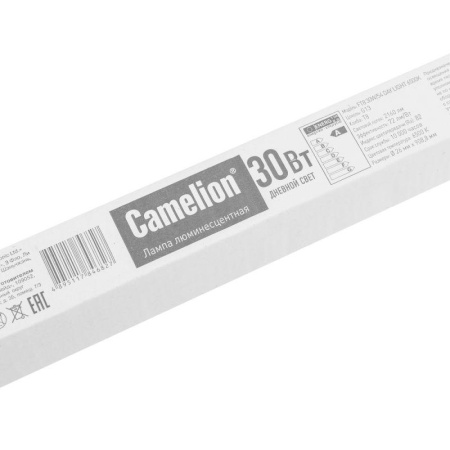 Лампа люминесцентная FT8-30W/54 30Вт T8 6500К G13 Camelion 3008