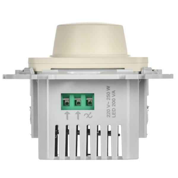 Светорегулятор проходной СП FLITE СС16-5-1-ФлСл LED 250Вт механизм сливочный IEK FI-D22-0250-P-K86