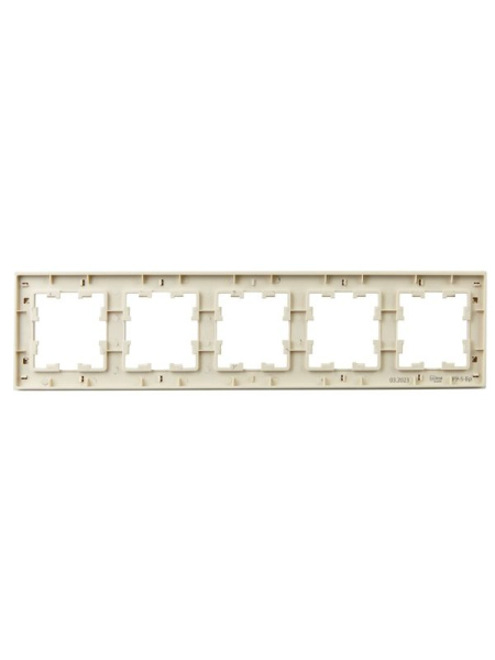 Рамка 5-м BRITE РУ-5-Бр беж. рифленый IEK BR-M52-51-K10