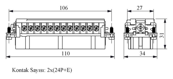 Гнездо EB048CP00 (25-48) EMAS EB048CP00