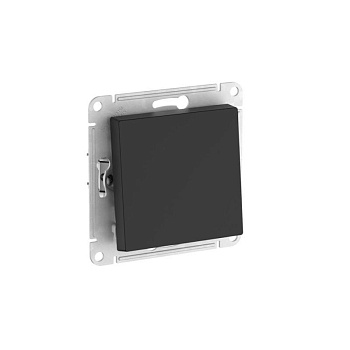 Переключатель 1-кл. AtlasDesign Aqua IP44 (сх. 6) 10AX быстрозажим. клем. механизм карбон SE ATN441061S