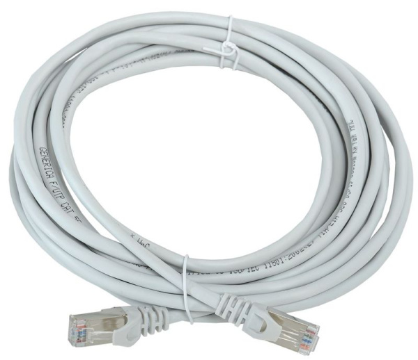 Патч-корд кат.5E FTP 5м сер. GENERICA PC01-C5EF-5M-G